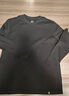 拇指白小T【斷碼清倉】春季圓領(lǐng)長(cháng)袖t恤男女打底衫純棉百搭上衣保暖小白T 磨毛-男款墨黑 2XL 曬單實(shí)拍圖