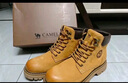 駱駝（CAMEL）【王俊凱同款】馬丁靴加絨鞋秋冬2025新款大黃靴戶(hù)外工裝登山靴 G13W379132 金黃色 43 曬單實(shí)拍圖