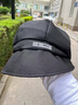 啄木鳥(niǎo)帽子女款2025新款春秋季漁夫帽保暖百搭鴨舌帽大頭圍顯臉小八角帽 堆堆帽-黑色  均碼 【56-58cm】 曬單實(shí)拍圖
