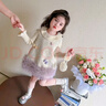 G.DUCKKIDS小黃鴨公主裙女童連衣裙春秋兒童小香風(fēng)裙子秋冬女寶寶毛衣針織裙 小香風(fēng)秋冬款 100 建議2~3歲【 90-100cm】cm 曬單實(shí)拍圖
