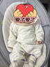 婧麒（JOYNCLEON）新生嬰幼兒夾棉連體衣秋冬季小月齡寶寶衣服保暖冬外出哈衣服 星空兔【連體衣】 73cm  【6-9個(gè)月建議體重7.2-9kg】 曬單實(shí)拍圖