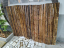 臨雅竹籬笆圍欄柵欄菜園圍墻護欄戶(hù)外庭院花園防腐碳化竹屏風(fēng)隱私遮擋 碳化竹 高1.5米X長(cháng)2米 曬單實(shí)拍圖