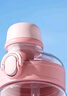 小袋鼠巴布（JOER BABU）兒童水杯夏季吸管杯女生大容量戶(hù)外便攜喝水直飲杯上學(xué)桃粉1000ml 曬單實(shí)拍圖