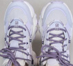 FILA 斐樂(lè )官方女鞋FLUID 5貓爪休閑鞋時(shí)尚復古運動(dòng)鞋女鞋 奶白/浪漫紫-GO 39 曬單實(shí)拍圖