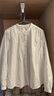 無(wú)印良品（MUJI） 女式 棉紗 長(cháng)袖罩衫 女士襯衫襯衣內搭女裝25年秋季上衣BC2O7A5A 米白色 M （160/84A） 曬單實(shí)拍圖