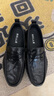 百麗一腳蹬休閑豆豆鞋男25秋牛皮革樂(lè )福皮鞋A2033CM5 黑色 41 曬單實(shí)拍圖