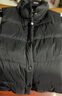 坦博爾羽絨服馬甲女立領(lǐng)寬松短款外搭羽絨背心外套TD336006 黑色 180  曬單實(shí)拍圖