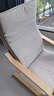 宜家（IKEA）POANG波昂布藝靠背單人休閑椅現代簡(jiǎn)約人體工學(xué)懶人沙發(fā)椅陽(yáng)臺椅 米色/基尼薩 曬單實(shí)拍圖