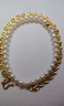 珍珠皇后999足金黃金小眾輕奢感淡水珍珠手鏈 4-5mm 周長(cháng)約16cm 曬單實(shí)拍圖