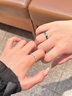 DRIG情侶對戒925純銀戒指一對情侶款小眾設計定情信物生日禮物送女友 代寫(xiě)賀卡聯(lián)系客服 開(kāi)口可調節 曬單實(shí)拍圖