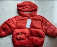 巴拉巴拉童裝兒童羽絨服寶寶男女童2025冬裝新款嬰兒外套保暖上衣泡芙羽絨 紅色小南瓜61003-白鴨絨 110 （充絨量93g 適合3-5歲） 曬單實(shí)拍圖