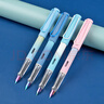 羅氏 4支裝鋼筆小學(xué)生專(zhuān)用特細0.35mm三年級可擦兒童熱敏可擦替換墨囊正姿練字四年級暗尖魔力擦吸墨 4支裝熱可擦鋼筆【明尖0.35mm】 贈潤筆器1個(gè)+橡皮1個(gè)+晶藍墨囊10個(gè) 曬單實(shí)拍圖