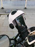 京格（JINGGE）電動(dòng)車(chē)手機支架外賣(mài)騎手專(zhuān)用車(chē)載遮陽(yáng)擋雨減震電瓶摩托車(chē)導航支架 黑白熊貓頭盔【車(chē)把款】鏡面可翻 曬單實(shí)拍圖