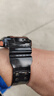 Mtin適用于卡西歐casio gshock樹(shù)脂手表帶GA-110GB GD120 700 400橡膠表帶 黑色銀扣 曬單實(shí)拍圖