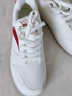 安踏男鞋板鞋子男秋冬皮面舒適透氣潮流輕質(zhì)休閑鞋運動(dòng)鞋小白鞋男 象牙白/絳紅色 42 曬單實(shí)拍圖