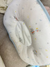 英氏（YEEHOO）【商場(chǎng)同款】嬰兒枕頭新生兒寶寶定型枕抗菌枕頭 薄霧藍 36x25cm 曬單實(shí)拍圖