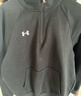 安德瑪（UNDERARMOUR） Rival男子1/4拉鏈運動(dòng)休閑衛衣1386016 黑色001 L 曬單實(shí)拍圖