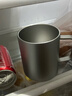 京東京造不銹鋼雙層保溫桌面馬克杯420mL 戶(hù)外露營(yíng)水杯 304咖啡杯銀灰色 曬單實(shí)拍圖
