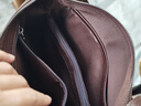 塔西伯利 TOIXI BRORY進(jìn)口日系植鞣真牛皮新款時(shí)尚英倫風(fēng)女士單肩包斜挎包休閑包高級感 深咖啡 26cm*22cm 曬單實(shí)拍圖