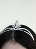 捷懿新娘結婚鑲鉆皇冠女童發(fā)箍鋼琴演出頭飾公主生日派對王冠禮服發(fā)飾 1個(gè)裝【水晶皇冠頭飾】約14*4cm 曬單實(shí)拍圖