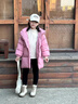 G.duck小黃鴨女童羽絨服冬季新款洋氣寶寶冬裝兒童加厚冬款短款棉服外套 西瓜紅 120 cm 曬單實(shí)拍圖