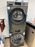 海爾洗衣機洗烘套裝六維減震 超薄洗烘一體洗衣機烘干一體10公斤全自動(dòng)滾筒洗衣機烘干機組合套裝熱泵 智能投放 1.1高配洗凈比+空氣洗+四層精濾+頑漬洗 曬單實(shí)拍圖
