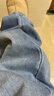 LILY【商場(chǎng)同款】冬新款女裝全棉丹寧百搭通勤闊腿褲牛仔褲女 419牛仔藍 S 曬單實(shí)拍圖
