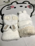 回力翻蓋手套女冬季保暖半指毛絨手套可愛(ài)觸屏加厚防風(fēng)寒學(xué)生戶(hù)外手套 白色兔子【毛絨保暖】 曬單實(shí)拍圖