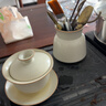 唐豐汝窯功夫茶具整套高檔陶瓷中式蓋碗茶杯泡茶套裝 曬單實(shí)拍圖