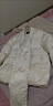 三彩【花影入夢(mèng)】2025冬季新款90白鴨絨羽絨服寬松保暖圍脖C 米白色 S 155/80A  寬松版型  可適當拍小 曬單實(shí)拍圖