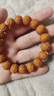 初享（CHUXIANG）猴頭核桃土豪雕刻手串  毒液  手持把玩件核雕文玩收藏品 巧克力色 15mm 曬單實(shí)拍圖