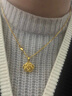 周生生玫瑰花 幸?；?足金黃金吊墜 送媽媽送女友不含項鏈78715P計價(jià) 3.27克(含工費130元) 曬單實(shí)拍圖