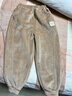 拉比兒童束口長(cháng)褲寶寶百搭休閑褲子25秋冬新款男女童 卡其色 110 cm 曬單實(shí)拍圖