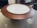旋轉伸縮餐桌可擴大變徑家用實(shí)木餐桌多功能小戶(hù)型圓形餐桌椅組合 巖板桌面1.6米變2.2米 三層 單桌 曬單實(shí)拍圖