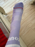 LE.200運動(dòng)襪子女中筒純棉秋冬季保暖羽毛球專(zhuān)業(yè)跑步吸汗防臭毛巾底健身 紫色-專(zhuān)業(yè)運動(dòng)襪-3雙裝 均碼 曬單實(shí)拍圖