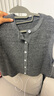 闊色灰色針織馬甲開(kāi)衫上衣女2025秋季新款慵懶外搭疊穿背心馬夾春 灰色 L 曬單實(shí)拍圖