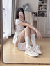 輕便韓系休閑板鞋女款2026新款春春夏厚底小白鞋子女鞋百搭面包鞋 粉紅色 39 曬單實(shí)拍圖