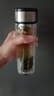 【?京東物流配送】高硼硅雙層玻璃杯大容量泡茶杯水杯子茶水分離 【雙層加厚】茶杯 350ml 1只 曬單實(shí)拍圖