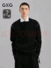 GXG男裝  撞色線(xiàn)衫雪尼爾毛衣通勤保暖 24年冬 黑色 185/XXL 曬單實(shí)拍圖