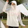 蕉下森林防曬衣女2025夏季新款冰絲透氣防紫外線(xiàn)黑膠帽檐薄款防曬服衫外套 可拆卸黑膠帽檐-淺灰 L 120-160斤 曬單實(shí)拍圖