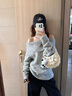 妙奕嘉一字肩毛衣女灰色針織衫新款洋氣內搭外穿女人味上衣高級感慵懶風(fēng) 灰色露肩韓系慵懶風(fēng)套頭毛衣 L 【建議95-118斤】 曬單實(shí)拍圖