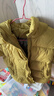 威爾貝魯（WELLBER）男女兒童羽絨服中長(cháng)款加厚棉服外套寶寶白鴨絨面包服25冬綠色130 曬單實(shí)拍圖