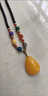 含春花民族風(fēng)復古水滴掛件衣服掛飾女毛衣鏈長(cháng)款項鏈裝飾吊墜配飾品掛墜 黃色水滴款549 曬單實(shí)拍圖