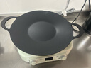 北鼎（Buydeem）烤肉盤(pán)牛排煎蛋神器鐵板燒卡式爐炭火戶(hù)外32cm不粘烤肉鍋星空黑 曬單實(shí)拍圖