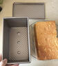 倍享吐司面包模具土司盒子模具450克帶蓋不粘烤箱家用烘焙烤面包用具 450g金色吐司模 帶滑蓋 曬單實(shí)拍圖