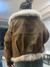 花花公子（PLAYBOY）品牌2026秋冬新款大毛領(lǐng)機車(chē)短款仿狐貍毛皮草外套女爆款派克服款 棕咖色 8732 XL  110-140 曬單實(shí)拍圖