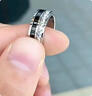 芯奢鈦鋼滿(mǎn)天星戒指男款潮牌高級感刻字定制情侶對戒男士戒指男生指環(huán) 銀色9號-周長(cháng)60mm 120-130斤 曬單實(shí)拍圖