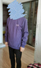 名創(chuàng  )優(yōu)品（MINISO）外套男春秋季古著(zhù)vintage紫色重磅套頭衫情侶潮流寬松高級感衛衣 極光紫(新奇點(diǎn)子胸標) L /175(30天質(zhì)量問(wèn)題全額退) 曬單實(shí)拍圖