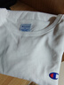 Champion冠軍長(cháng)袖T恤男新款刺繡寬松純棉上衣女簡(jiǎn)約潮牌 白色 M 曬單實(shí)拍圖