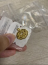 六桂福珠寶黃金吊墜平安如意鎖包足金999.9長(cháng)命鎖送女友送寶寶生日禮物 5.0g 曬單實(shí)拍圖